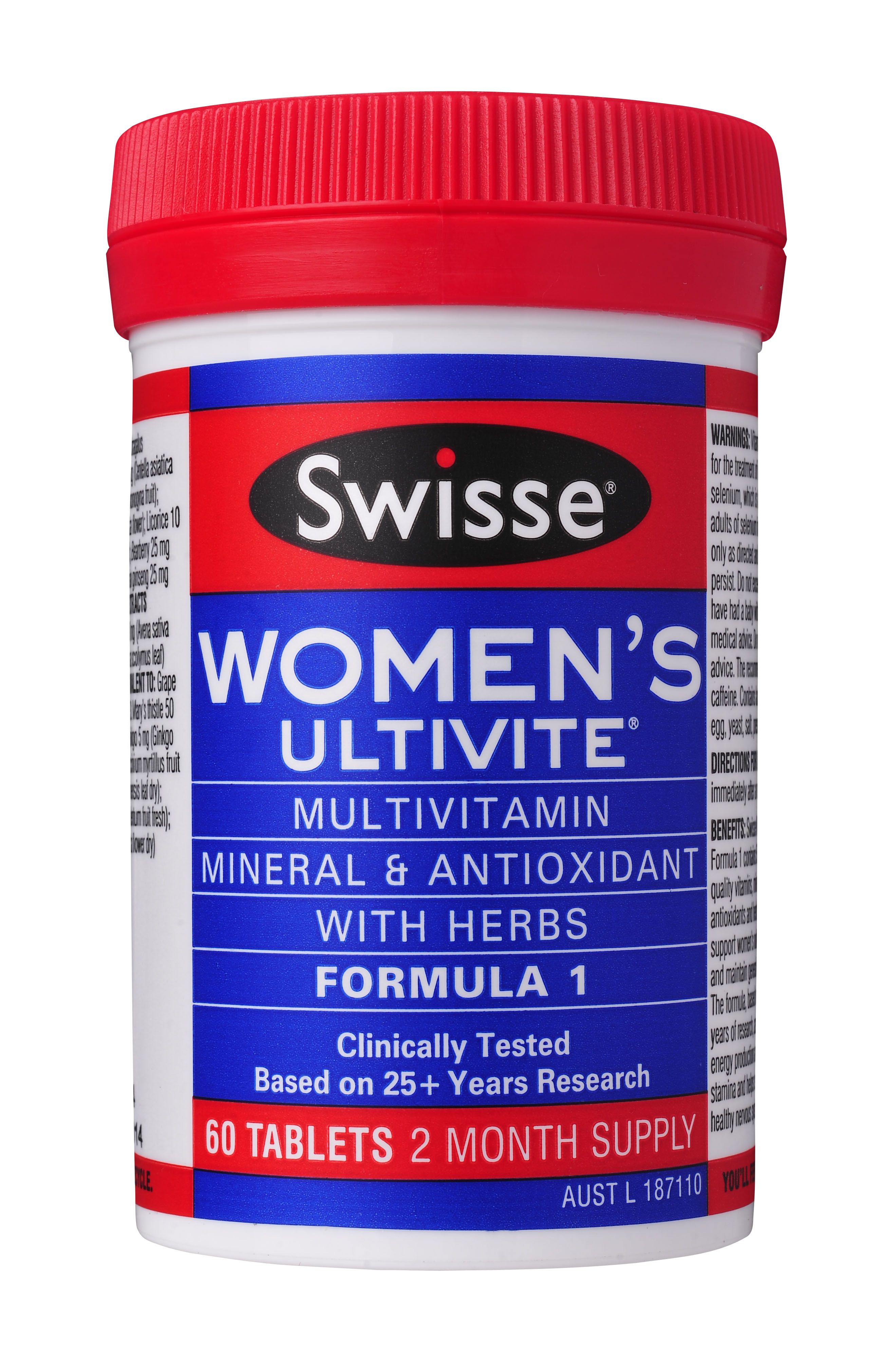 Swisse Womens Ultivite 60 Tab 2432749 